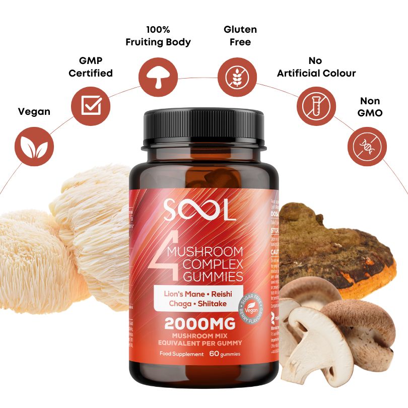 4 Mushroom Complex Vegan Benefits