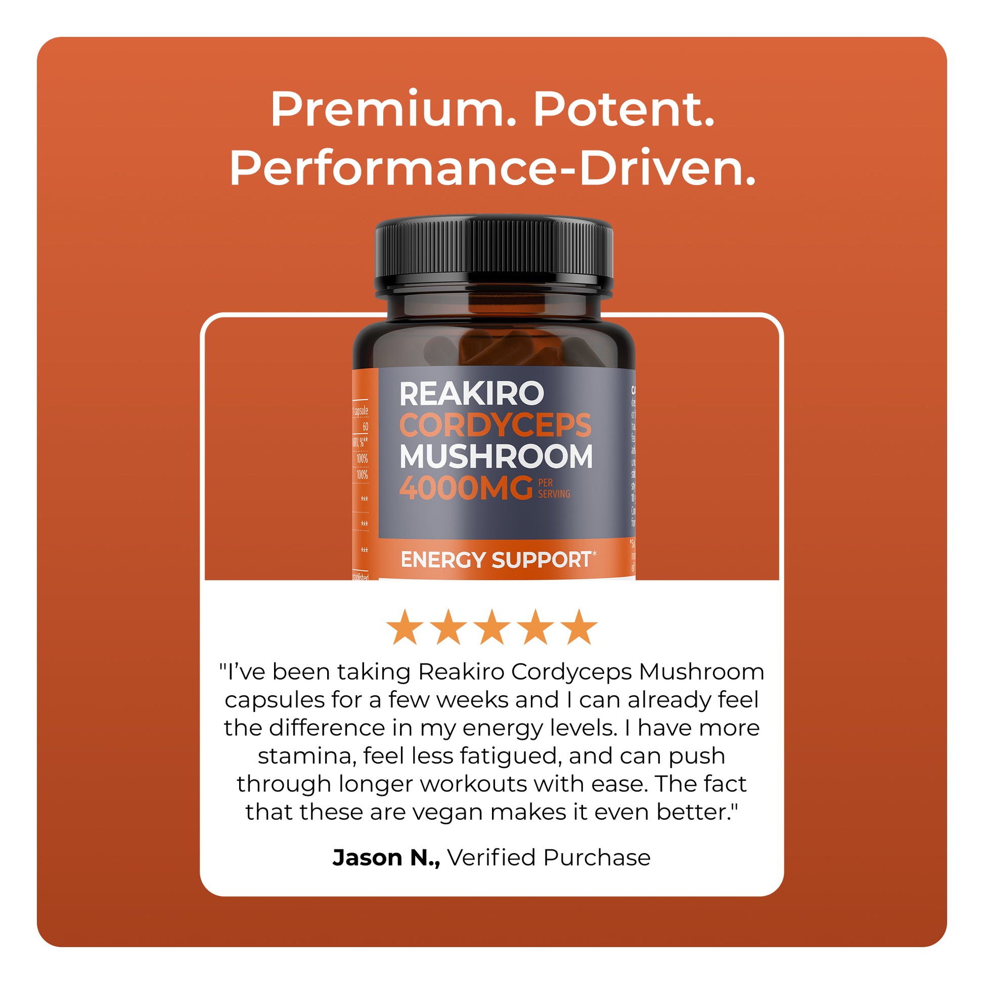 Cordyceps Mushroom 4000mg 60caps