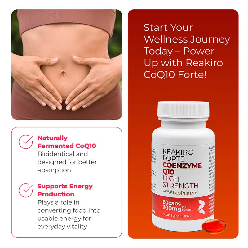 Reakiro Forte Coenzyme Q10 1200 Benefits